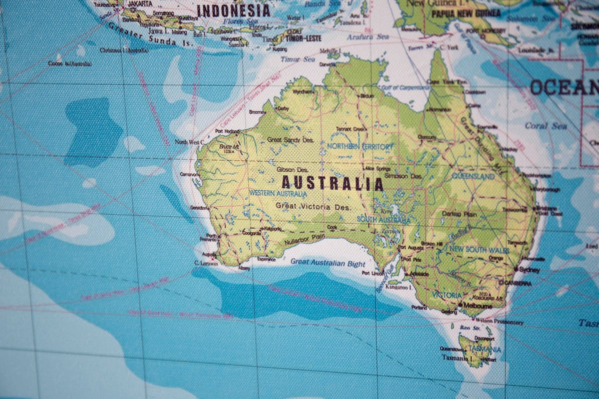 Map of Australia showing investment markets across all states and territories